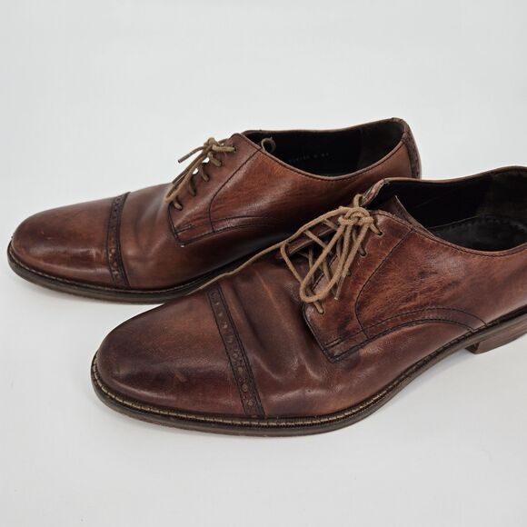 Mens Cole Haan Brown Leather  Giraldo 2.0 Oxfords 8.5